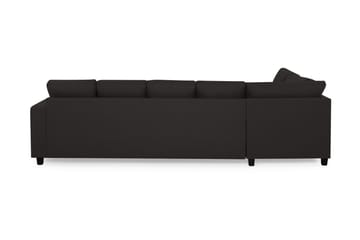 Crazy 5-seters Venstrevendt U-formet Sofa med Divan og Sjeselong i Stoff - Antrasitt - Møbler - Sofaer - U-sofa