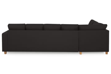 Crazy 5-seters Venstrevendt U-formet Sofa med Divan og Sjeselong i Stoff - Antrasitt - Møbler - Sofaer - U-sofa