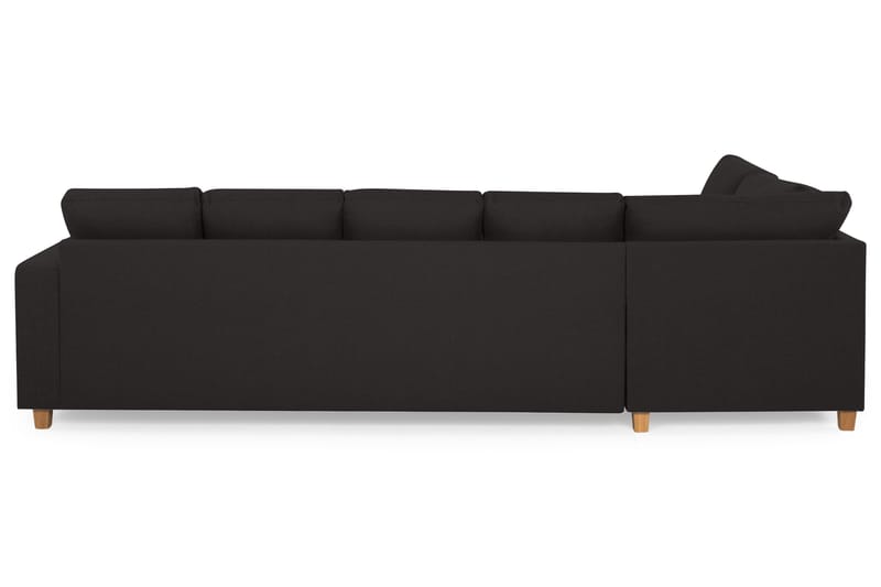 Crazy 5-seters Venstrevendt U-formet Sofa med Divan og Sjeselong i Stoff - Antrasitt - Møbler - Sofaer - U-sofa