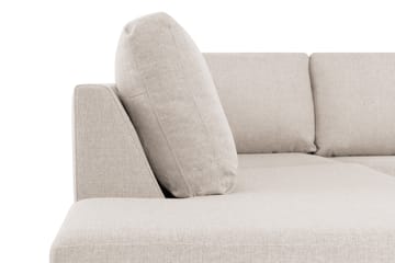 Crazy 5-seters Venstrevendt U-formet Sofa med Divan og Sjeselong i Stoff - Beige - Møbler - Sofaer - U-sofa