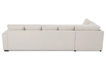 Crazy 5-seters Venstrevendt U-formet Sofa med Divan og Sjeselong i Stoff - Beige - Møbler - Sofaer - U-sofa