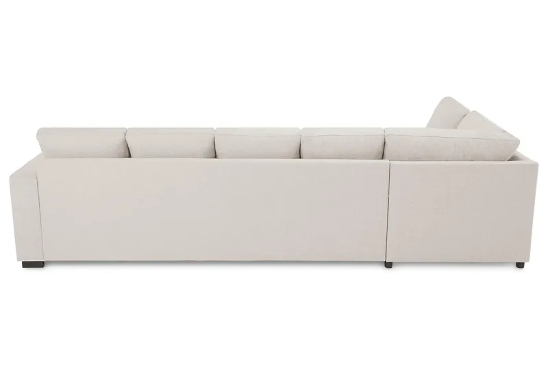 Crazy 5-seters Venstrevendt U-formet Sofa med Divan og Sjeselong i Stoff - Beige - Møbler - Sofaer - U-sofa