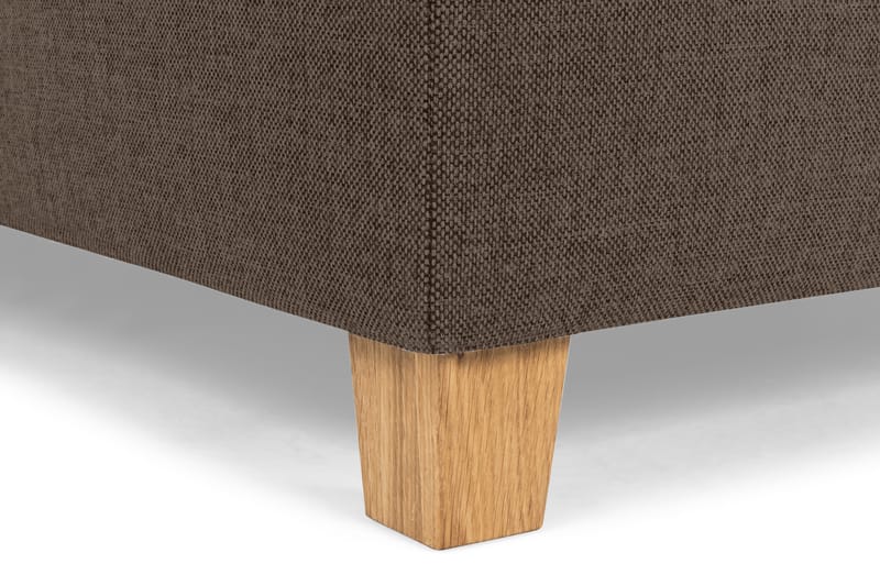 Crazy 5-seters Venstrevendt U-formet Sofa med Divan og Sjeselong i Stoff - Brun - Møbler - Sofaer - U-sofa