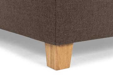 Crazy 5-seters Venstrevendt U-formet Sofa med Divan og Sjeselong i Stoff - Brun - Møbler - Sofaer - U-sofa
