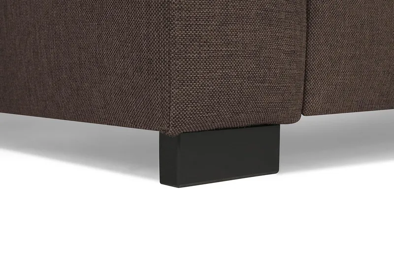 Crazy 5-seters Venstrevendt U-formet Sofa med Divan og Sjeselong i Stoff - Brun - Møbler - Sofaer - U-sofa