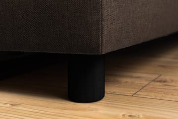 Crazy 5-seters Venstrevendt U-formet Sofa med Divan og Sjeselong i Stoff - Brun - Møbler - Sofaer - U-sofa