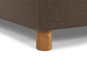 Crazy 5-seters Venstrevendt U-formet Sofa med Divan og Sjeselong i Stoff - Brun - Møbler - Sofaer - U-sofa