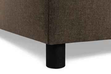 Crazy 5-seters Venstrevendt U-formet Sofa med Divan og Sjeselong i Stoff - Brun - Møbler - Sofaer - U-sofa