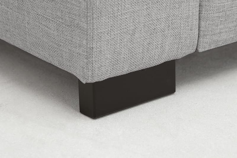 Crazy 5-seters Venstrevendt U-formet Sofa med Divan og Sjeselong i Stoff - Grå - Møbler - Sofaer - U-sofa