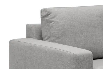 Crazy 5-seters Venstrevendt U-formet Sofa med Divan og Sjeselong i Stoff - Grå - Møbler - Sofaer - U-sofa