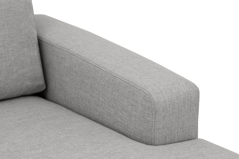 Crazy 5-seters Venstrevendt U-formet Sofa med Divan og Sjeselong i Stoff - Grå - Møbler - Sofaer - U-sofa