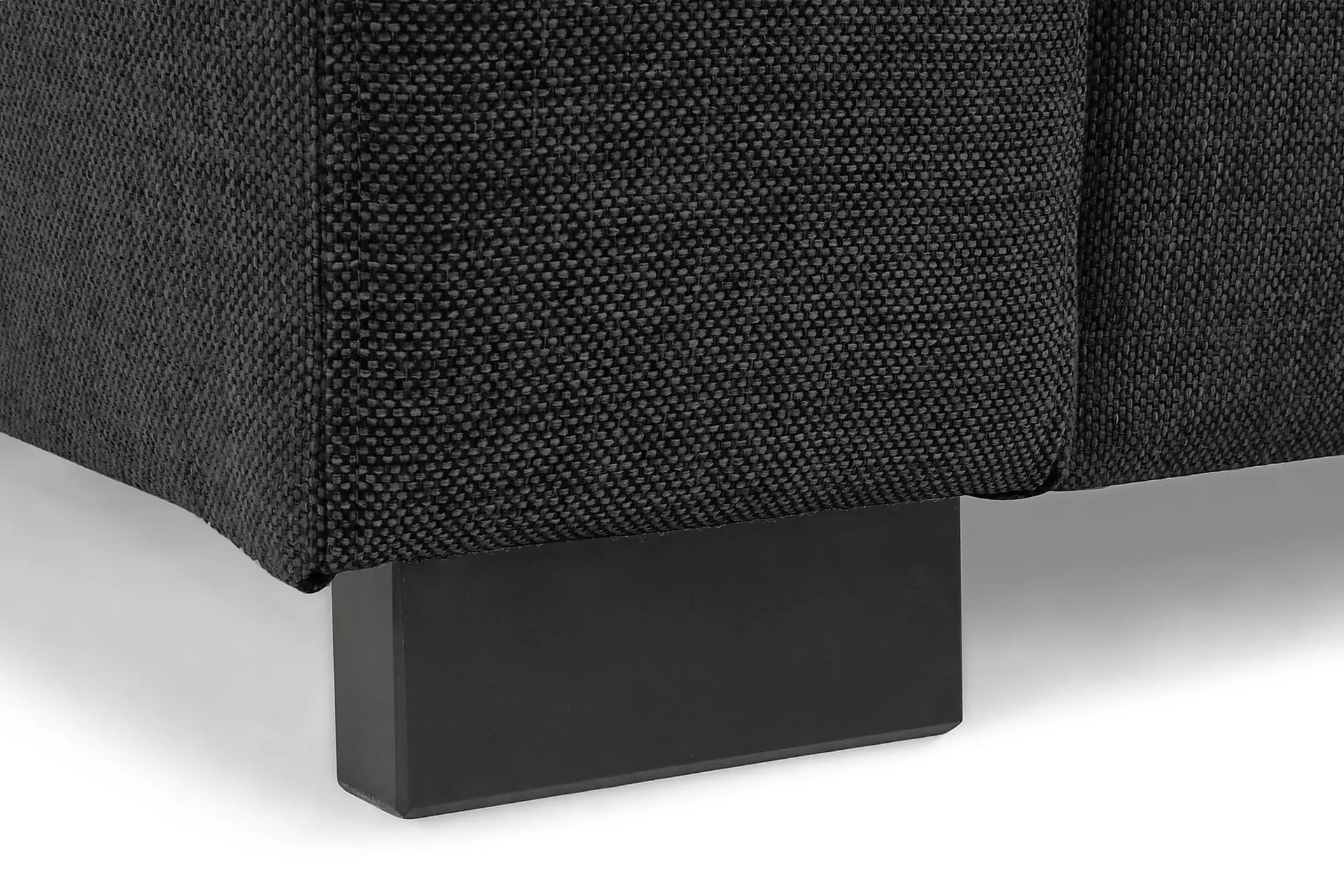 Crazy 5-seters Venstrevendt U-formet Sofa med Divan og Sjeselong i Stoff - Mørk grå - Møbler - Sofaer - U-sofa