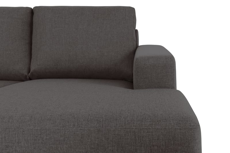 Crazy 5-seters Venstrevendt U-formet Sofa med Divan og Sjeselong i Stoff - Mørk grå - Møbler - Sofaer - U-sofa
