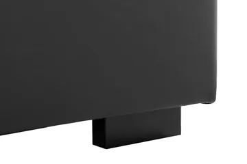 Crazy 5-seters Venstrevendt U-formet X-Large Sofa med Divan og Sjeselong i Kunstlær - Svart - Møbler - Sofaer - Skinnsofaer