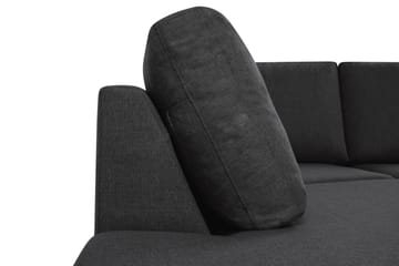 Crazy 5-seters Venstrevendt U-formet X-Large Sofa med Divan og Sjeselong i Stoff - Antrasitt - Møbler - Sofaer - U-sofa