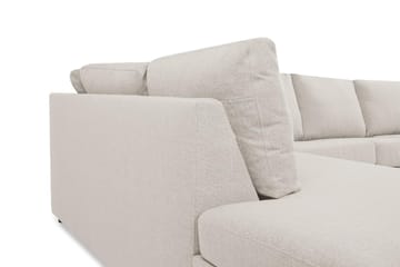 Crazy 5-seters Venstrevendt U-formet X-Large Sofa med Divan og Sjeselong i Stoff - Beige - Møbler - Sofaer - U-sofa