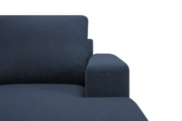 Crazy 5-seters Venstrevendt U-formet X-Large Sofa med Divan og Sjeselong i Stoff - Blå - Møbler - Sofaer - U-sofa