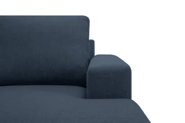 Crazy 5-seters Venstrevendt U-formet X-Large Sofa med Divan og Sjeselong i Stoff - Blå - Møbler - Sofaer - U-sofa