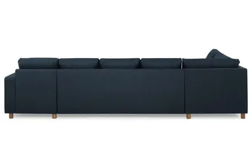 Crazy 5-seters Venstrevendt U-formet X-Large Sofa med Divan og Sjeselong i Stoff - Blå - Møbler - Sofaer - U-sofa