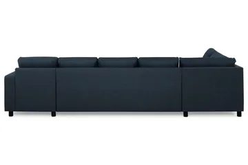 Crazy 5-seters Venstrevendt U-formet X-Large Sofa med Divan og Sjeselong i Stoff - Blå - Møbler - Sofaer - U-sofa