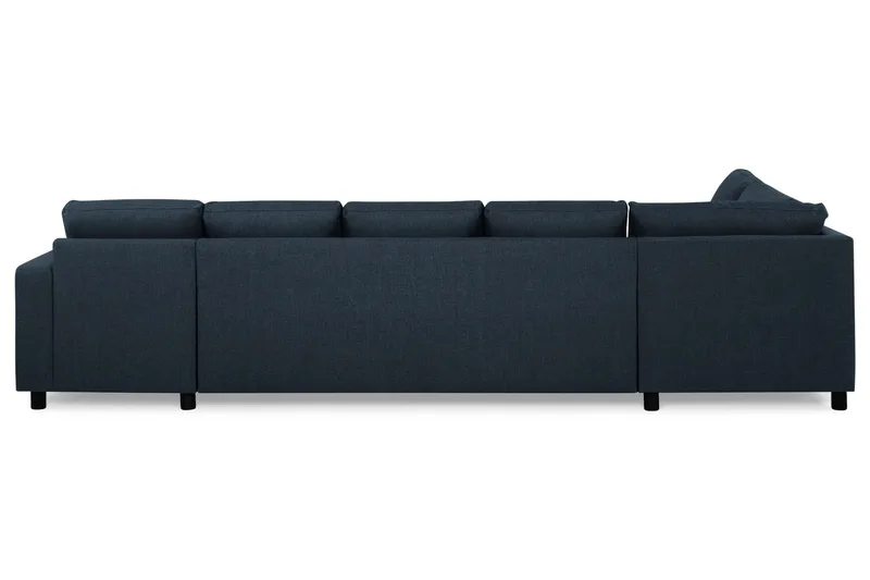 Crazy 5-seters Venstrevendt U-formet X-Large Sofa med Divan og Sjeselong i Stoff - Blå - Møbler - Sofaer - U-sofa