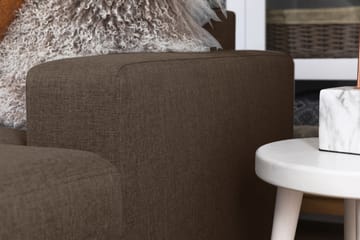 Crazy 5-seters Venstrevendt U-formet X-Large Sofa med Divan og Sjeselong i Stoff - Brun - Møbler - Sofaer - U-sofa
