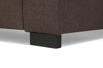 Crazy 5-seters Venstrevendt U-formet X-Large Sofa med Divan og Sjeselong i Stoff - Brun - Møbler - Sofaer - U-sofa