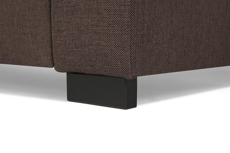 Crazy 5-seters Venstrevendt U-formet X-Large Sofa med Divan og Sjeselong i Stoff - Brun - Møbler - Sofaer - U-sofa