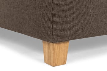 Crazy 5-seters Venstrevendt U-formet X-Large Sofa med Divan og Sjeselong i Stoff - Brun - Møbler - Sofaer - U-sofa