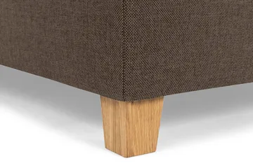 Crazy 5-seters Venstrevendt U-formet X-Large Sofa med Divan og Sjeselong i Stoff - Brun - Møbler - Sofaer - U-sofa