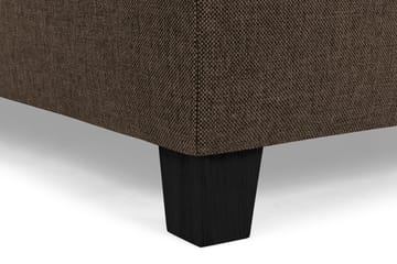 Crazy 5-seters Venstrevendt U-formet X-Large Sofa med Divan og Sjeselong i Stoff - Brun - Møbler - Sofaer - U-sofa