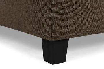 Crazy 5-seters Venstrevendt U-formet X-Large Sofa med Divan og Sjeselong i Stoff - Brun - Møbler - Sofaer - U-sofa