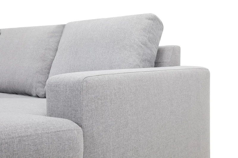 Crazy 5-seters Venstrevendt U-formet X-Large Sofa med Divan og Sjeselong i Stoff - Grå - Møbler - Sofaer - U-sofa