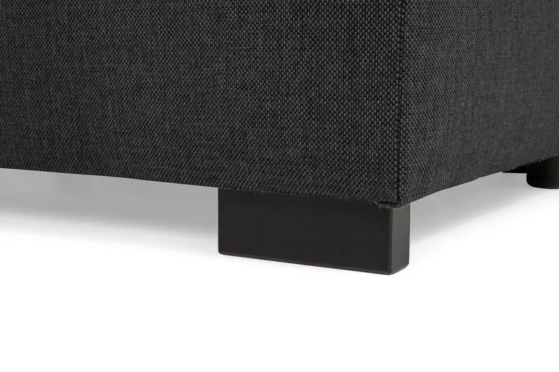 Crazy 5-seters Venstrevendt U-formet X-Large Sofa med Divan og Sjeselong i Stoff inkl. Pynteputer - Mørk grå - Møbler - Sofaer - U-sofa