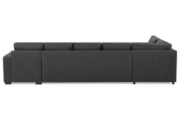 Crazy 5-seters Venstrevendt U-formet X-Large Sofa med Divan og Sjeselong i Stoff - Mørk grå - Møbler - Sofaer - U-sofa