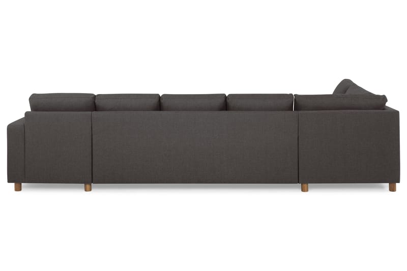 Crazy 5-seters Venstrevendt U-formet X-Large Sofa med Divan og Sjeselong i Stoff - Mørk grå - Møbler - Sofaer - U-sofa