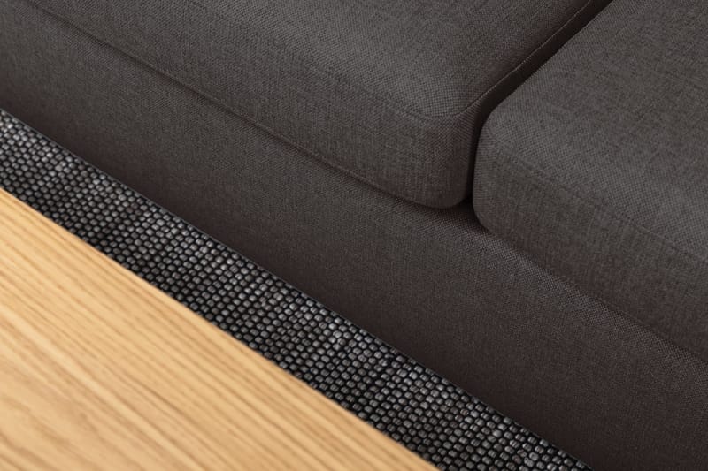 Crazy 5-seters Venstrevendt U-formet X-Large Sofa med Divan og Sjeselong i Stoff - Mørk grå - Møbler - Sofaer - U-sofa