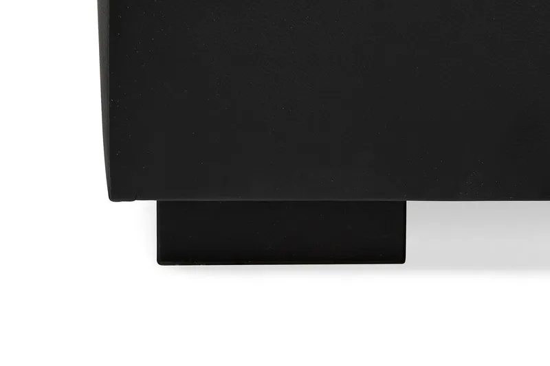 Crazy 6-seters Høyrevendt U-formet XX-Large Sofa med Divan og Sjeselong i Kunstlær - Svart - Møbler - Sofaer - Skinnsofaer