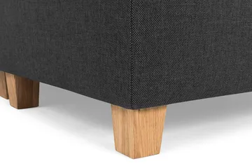 Crazy 6-seters Høyrevendt U-formet XX-Large Sofa med Divan og Sjeselong i Stoff - Antrasitt - Møbler - Sofaer - U-sofa