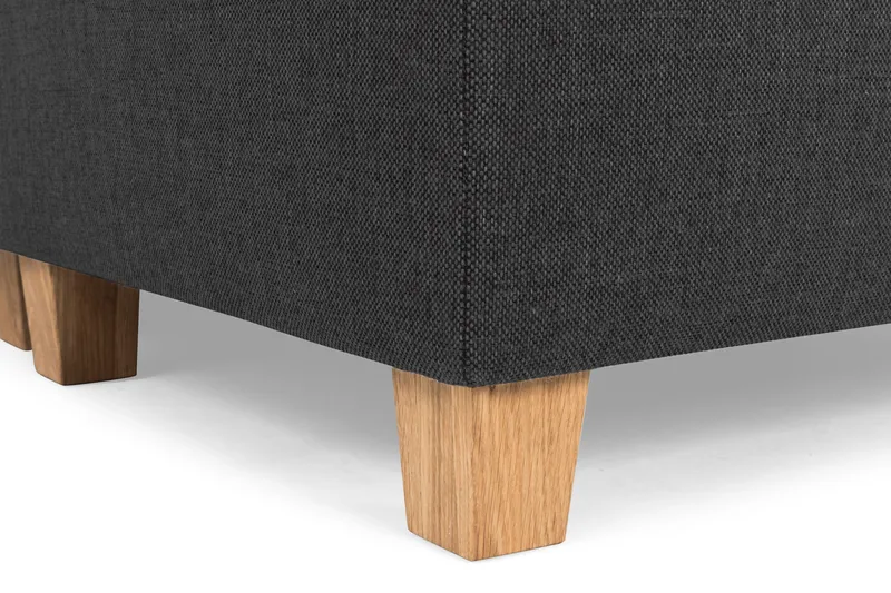 Crazy 6-seters Høyrevendt U-formet XX-Large Sofa med Divan og Sjeselong i Stoff - Antrasitt - Møbler - Sofaer - U-sofa