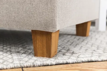 Crazy 6-seters Høyrevendt U-formet XX-Large Sofa med Divan og Sjeselong i Stoff - Beige - Møbler - Sofaer - U-sofa