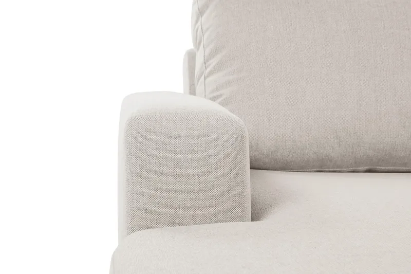 Crazy 6-seters Høyrevendt U-formet XX-Large Sofa med Divan og Sjeselong i Stoff - Beige - Møbler - Sofaer - U-sofa