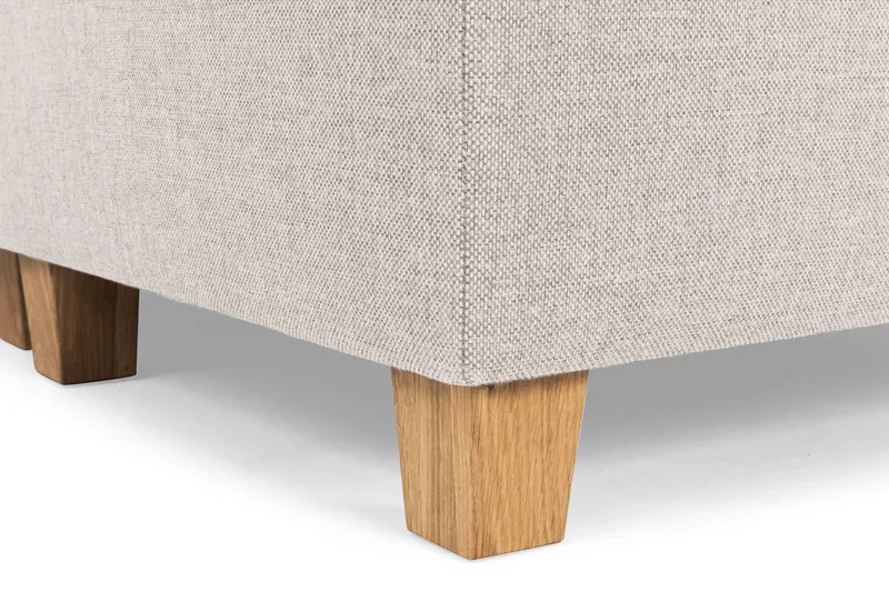 Crazy 6-seters Høyrevendt U-formet XX-Large Sofa med Divan og Sjeselong i Stoff - Beige - Møbler - Sofaer - U-sofa