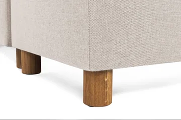 Crazy 6-seters Høyrevendt U-formet XX-Large Sofa med Divan og Sjeselong i Stoff - Beige - Møbler - Sofaer - U-sofa