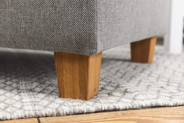 Crazy 6-seters Høyrevendt U-formet XX-Large Sofa med Divan og Sjeselong i Stoff - Grå - Møbler - Sofaer - U-sofa