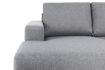 Crazy 6-seters Høyrevendt U-formet XX-Large Sofa med Divan og Sjeselong i Stoff - Grå - Møbler - Sofaer - U-sofa