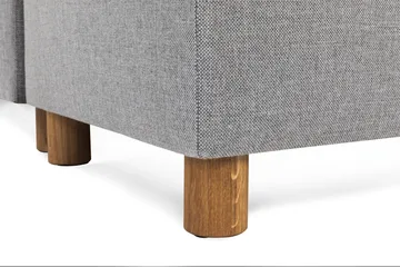 Crazy 6-seters Høyrevendt U-formet XX-Large Sofa med Divan og Sjeselong i Stoff - Grå - Møbler - Sofaer - U-sofa