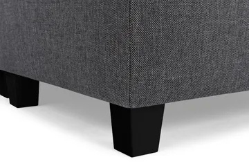 Crazy 6-seters Høyrevendt U-formet XX-Large Sofa med Divan og Sjeselong i Stoff - Mørk grå - Møbler - Sofaer - U-sofa