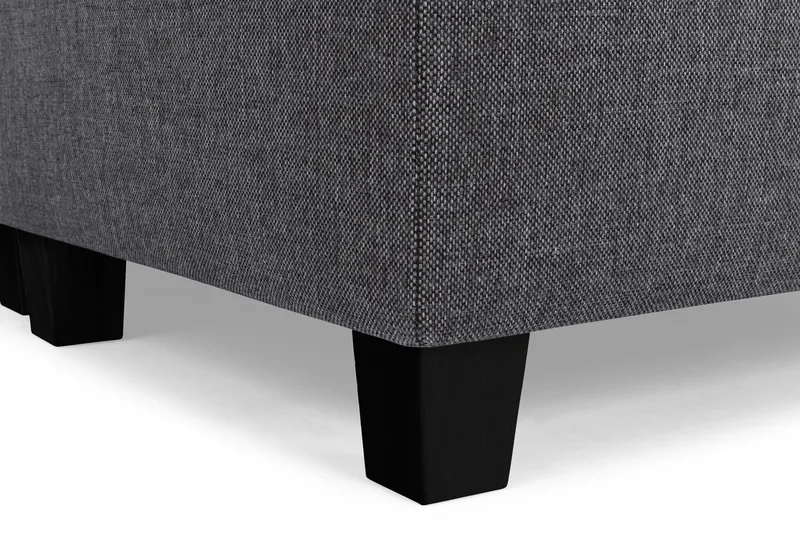 Crazy 6-seters Høyrevendt U-formet XX-Large Sofa med Divan og Sjeselong i Stoff - Mørk grå - Møbler - Sofaer - U-sofa