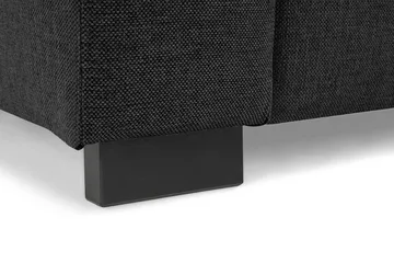 Crazy 6-seters Høyrevendt U-formet XX-Large Sofa med Divan og Sjeselong i Stoff - Mørk grå - Møbler - Sofaer - U-sofa